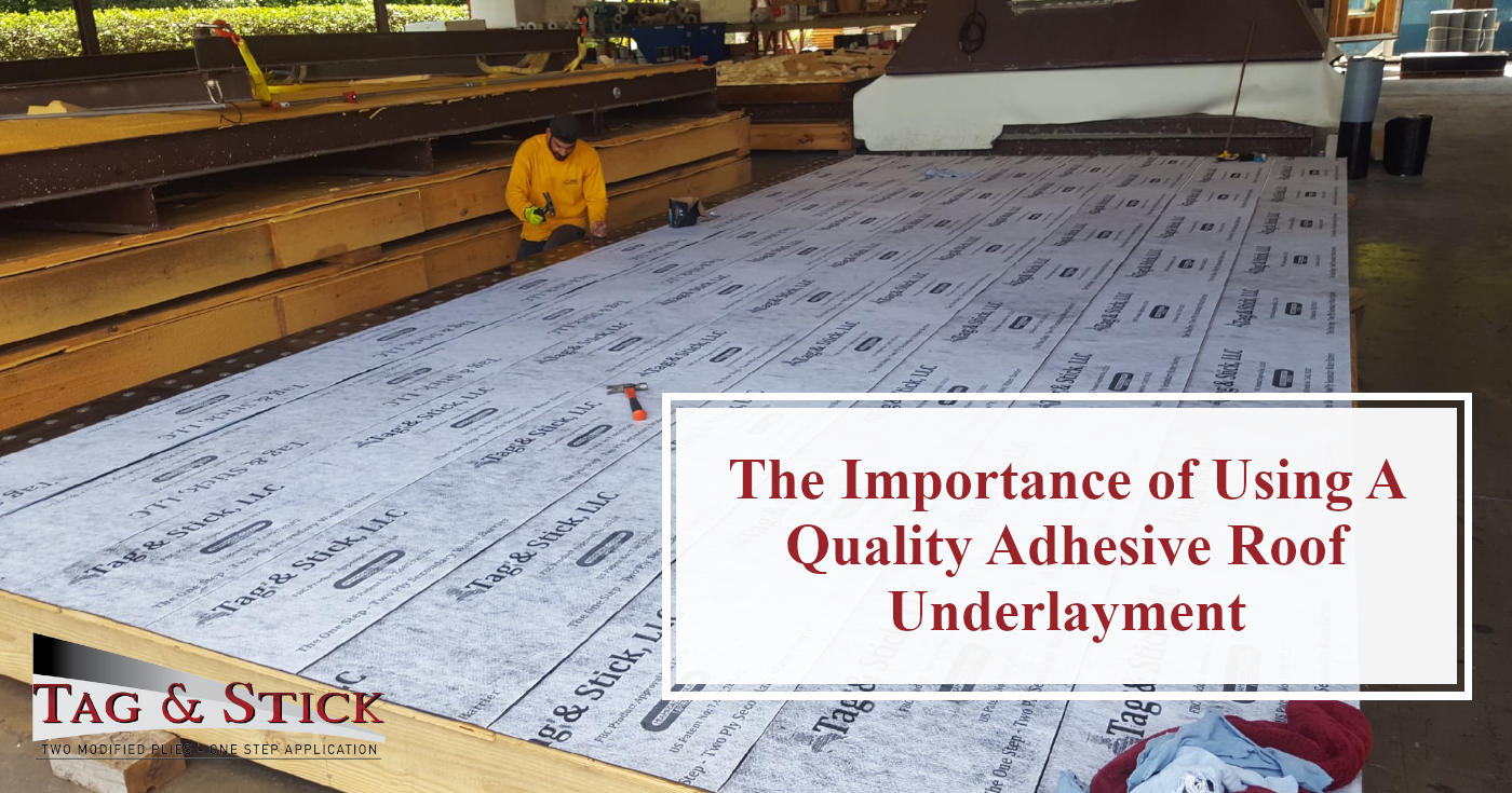 adhesive roof underlayment